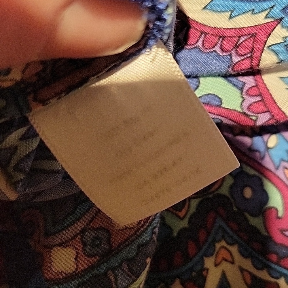 ❤️ TALBOTS PAISLEY BUTTON DOWN SHIRT / TOP, SP (SMALL PETITE) - Picture 6 of 6